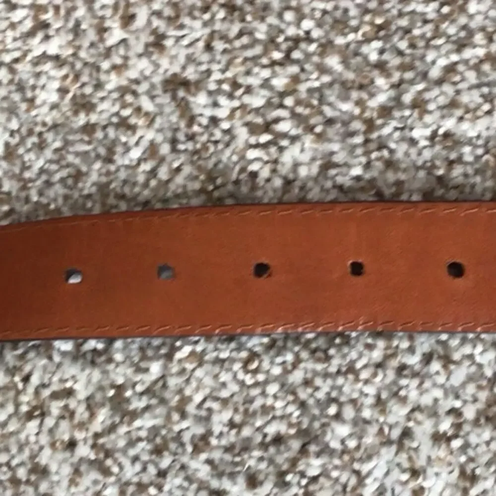 Alton Lane Black Italian Leather Dress Belt Size 44 USA Made Luxury Menswear XL